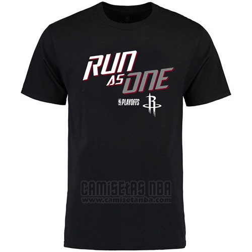 Camiseta Manga Corta Houston Rockets Negro